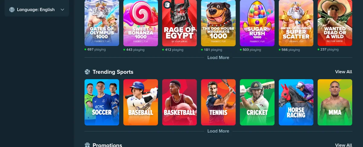 Sports tendance chez Stake : football, baseball, basketball, tennis, cricket, courses hippiques et MMA